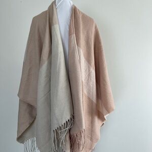 Soia & Kyo Blush and Cream Poncho Wrap Cape
